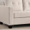 Luxury Life (Light Sand) Luna Linen Fabric Reversible Sectional 3 Seater Sofa 5