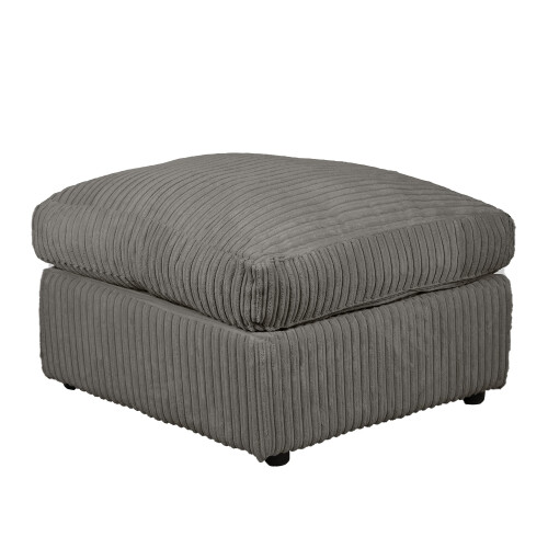 Luxury Life (Grey, Footstool) Dylan Jumbo Cord Fabric Sofas