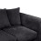 Luxury Life (Black, 2 Seater) Dylan Jumbo Cord Fabric Sofas 5