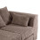 Luxury Life (Chocolate, Left Hand Facing) Dylan Jumbo Cord Fabric Sofas 4