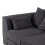 Luxury Life (Black, Right Hand Facing) Dylan Jumbo Cord Fabric Sofas 3