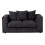 Luxury Life (Black, 2 Seater) Dylan Jumbo Cord Fabric Sofas 1