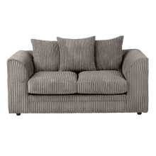 (Grey, 2 Seater) Dylan Jumbo Cord Fabric Sofas