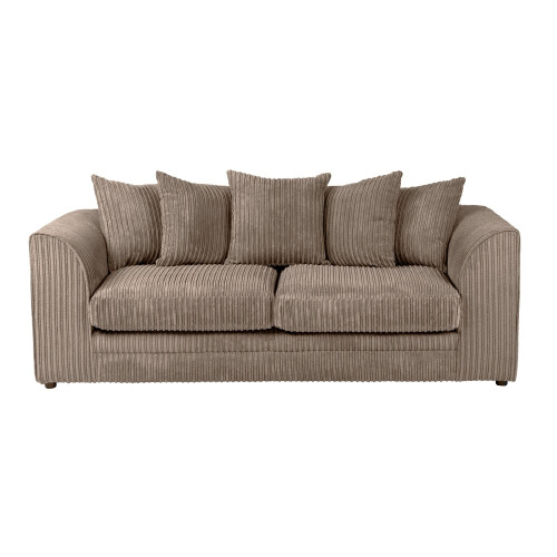 Luxury Life (Coffee, 3 Seater) Dylan Jumbo Cord Fabric Sofas
