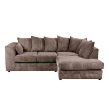 (Chocolate, Right Hand Facing) Dylan Jumbo Cord Fabric Sofas