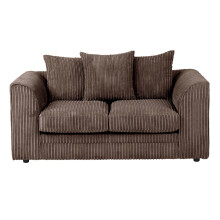 (Chocolate, 2 Seater) Dylan Jumbo Cord Fabric Sofas
