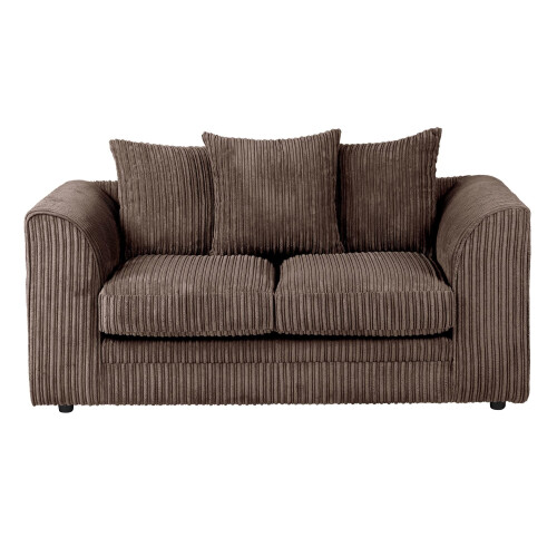 Luxury Life (Chocolate, 2 Seater) Dylan Jumbo Cord Fabric Sofas