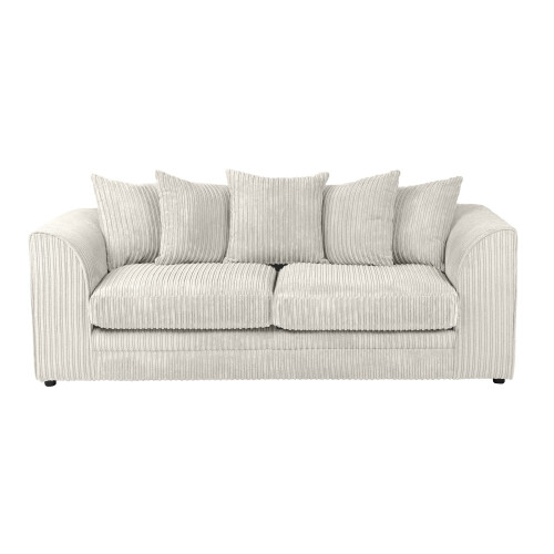 Luxury Life (Cream, 3 Seater) Dylan Jumbo Cord Fabric Sofas