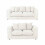 Luxury Life (Cream, 3 Plus 2 Set) Dylan Jumbo Cord Fabric Sofas 1