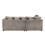 Luxury Life (Grey, Left Hand Facing) Dylan Jumbo Cord Fabric Sofas 3
