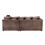 Luxury Life (Chocolate, Right Hand Facing) Dylan Jumbo Cord Fabric Sofas 3