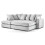 Luxury Life (Silver, Left Hand Facing) Ariana Fabric Corner Sofa with Footstool 2
