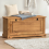 Mercers Furniture Corona 1 Shelf Shoe Chest - Solid Pine, Rustic Wax Finish, Flip-Down Drawer, COR126 1
