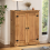 Mercers Furniture Corona 2 Door Shoe Rack Cupboard Solid Wood Pine Wooden 2
