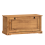Mercers Furniture Corona 1 Shelf Shoe Chest - Solid Pine, Rustic Wax Finish, Flip-Down Drawer, COR126 2