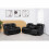Luxury Life (Black, 3 Plus 2 Set) Roma Air Leather Recliner Sofas 3