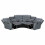 Luxury Life (Grey, Corner) Roma Air Leather Recliner Sofas 2