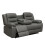 Luxury Life Roma Air Leather Recliner Sofa Set (32 Grey) 4