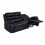 Luxury Life (Black, 3 Plus 2 Set) Roma Air Leather Recliner Sofas 5