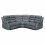 Luxury Life (Grey, Corner) Roma Air Leather Recliner Sofas 1