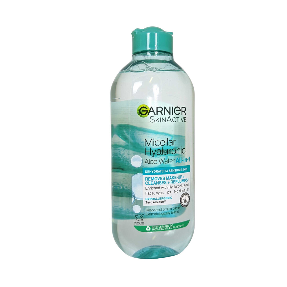 Garnier Skinactive Micellar Hyaluronic Skin Cleanser Aloe 400Ml For Dehyrated And Sensitiv