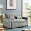 Luxury Life (Grey) Madrid Velvet 2 Seater Sofa Bed 1