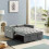 Luxury Life (Grey) Madrid Velvet 2 Seater Sofa Bed 5