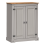 Mercers Furniture Corona Grey 2 Door Shoe Rack Cupboard Solid Wooden 4