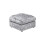 Luxury Life (Silver, Footstool) Dylan Crushed Velvet Fabric Sofas 2