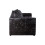 Luxury Life (Black, 3 Seater) Dylan Crushed Velvet Fabric Sofas 2
