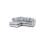 Luxury Life (Silver, Left Hand Facing) Dylan Crushed Velvet Fabric Sofas 1