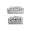 Luxury Life (Silver, 3 Plus 2 Set) Dylan Crushed Velvet Fabric Sofas 1