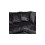 Luxury Life (Black, Left Hand Facing) Dylan Crushed Velvet Fabric Sofas 3