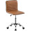Yaheetech Armless PU Leather Office Desk Chair Low Back Computer Adjustable Swivel Task Chair 1