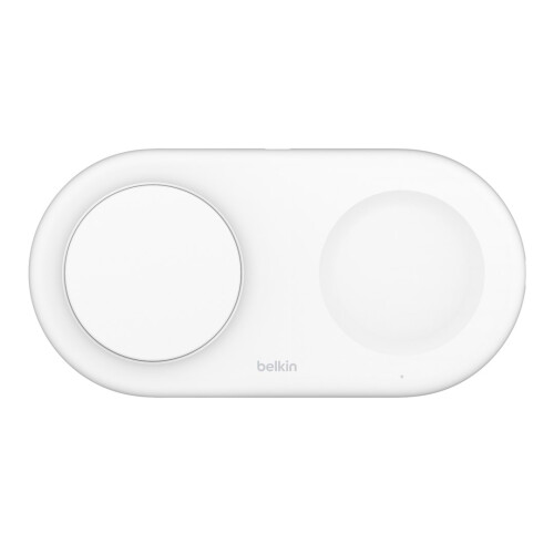 Belkin Plot de charge sans fil - Belkin - BoostCharge Pro 2-in-1 - Magnétique - Blanc - 15 Watts
