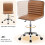 Yaheetech Armless PU Leather Office Desk Chair Low Back Computer Adjustable Swivel Task Chair 3