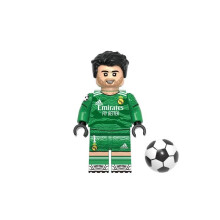 (Courtois) Star Super Soccer Building Block Toy Messi Ronaldo Mini Figure Doll Plastic Abs