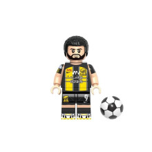 (Benzema) Star Super Soccer Building Block Toy Messi Ronaldo Mini Figure Doll Plastic Abs