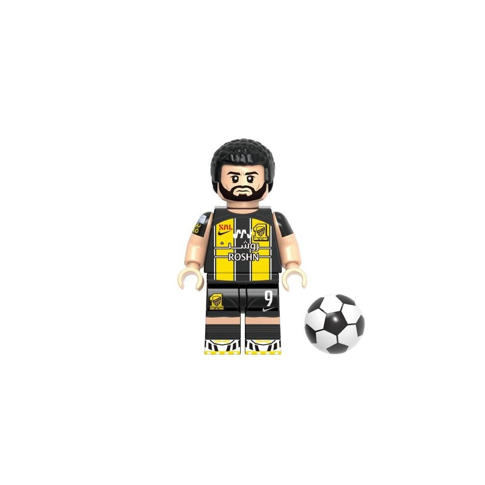 (Benzema) Star Super Soccer Building Block Toy Messi Ronaldo Mini Figure Doll Plastic Abs