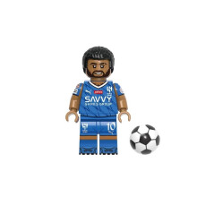 (Neymar) Star Super Soccer Building Block Toy Messi Ronaldo Mini Figure Doll Plastic Abs