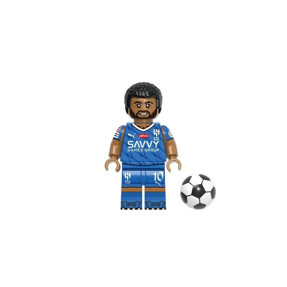 (Neymar) Star Super Soccer Building Block Toy Messi Ronaldo Mini Figure Doll Plastic Abs