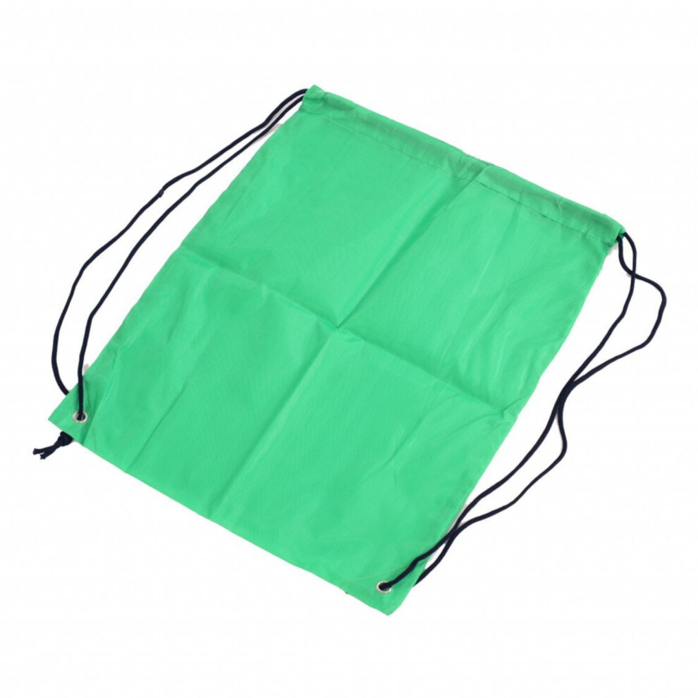 Oypla Oxford Cloth Sports School PE Bottle Green Laundry Drawstring Bag