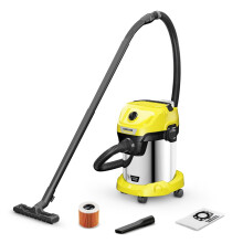 Aspirador de pó e água sem fio KARCHER WD 3-18 S V-17/20 - Aço - 17 l - (sem bateria ou carregador)