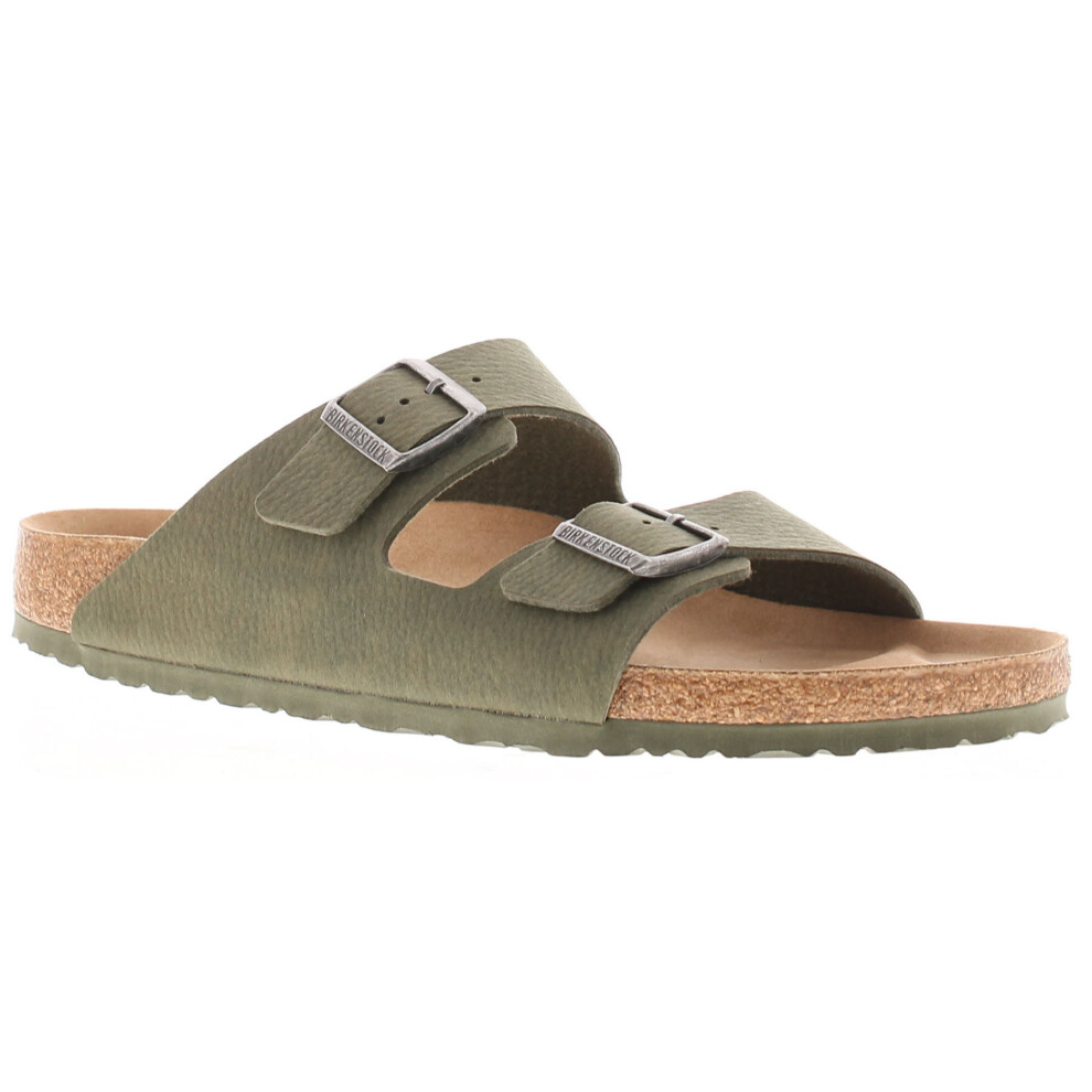 Birkenstock Womens Flat Sandals Arizona Slip On desert dust thyme UK Size