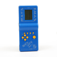 (Blue)Retro Kinder Spielkonsolen Großbild Tetris elektronisches Spielzeug interessant