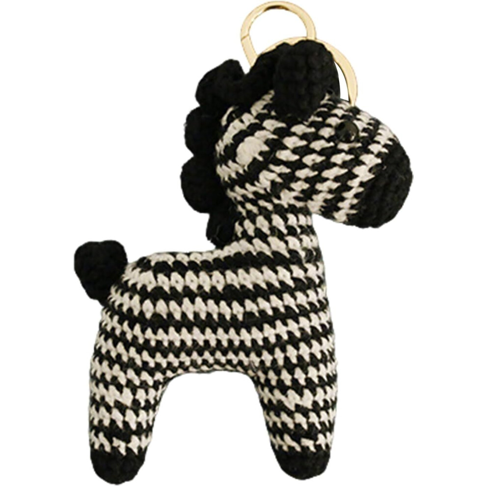 (Black) Horse Charm - Purse Charm For Handbags - Decorative Fashionable Pony Pendant, Crochet Backpack Decoration, Jewelry Collection, Outdoor Gear