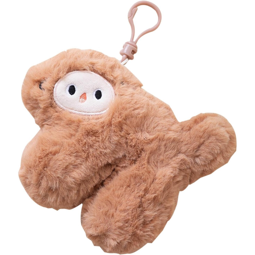 Plush Monkey Keychain - Stuffed Animal Key Chain,4.7 Inches Monkey Keychain Stuffed Animal Cute Keychain Car Keyring Pendant for Handbag