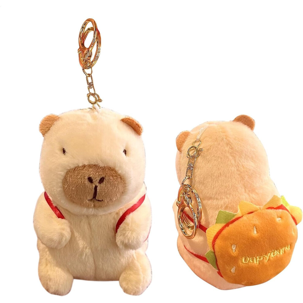 Cute Capybara Plush Keychain | Capybara Shape Purse Pendant,Stuffed Animal Key Chain Keyholder Cute Backpack Pendant