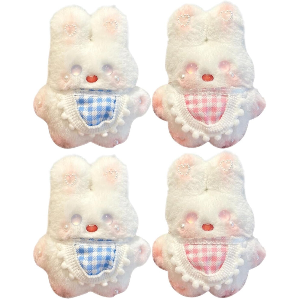 Stuffed Animals Bag Pendant,Adorable Plush Easter Bib Rabbit Purse Pendant - Stuffed Animal Keyring Pendant Keychain Accessories for Bags, Phones,