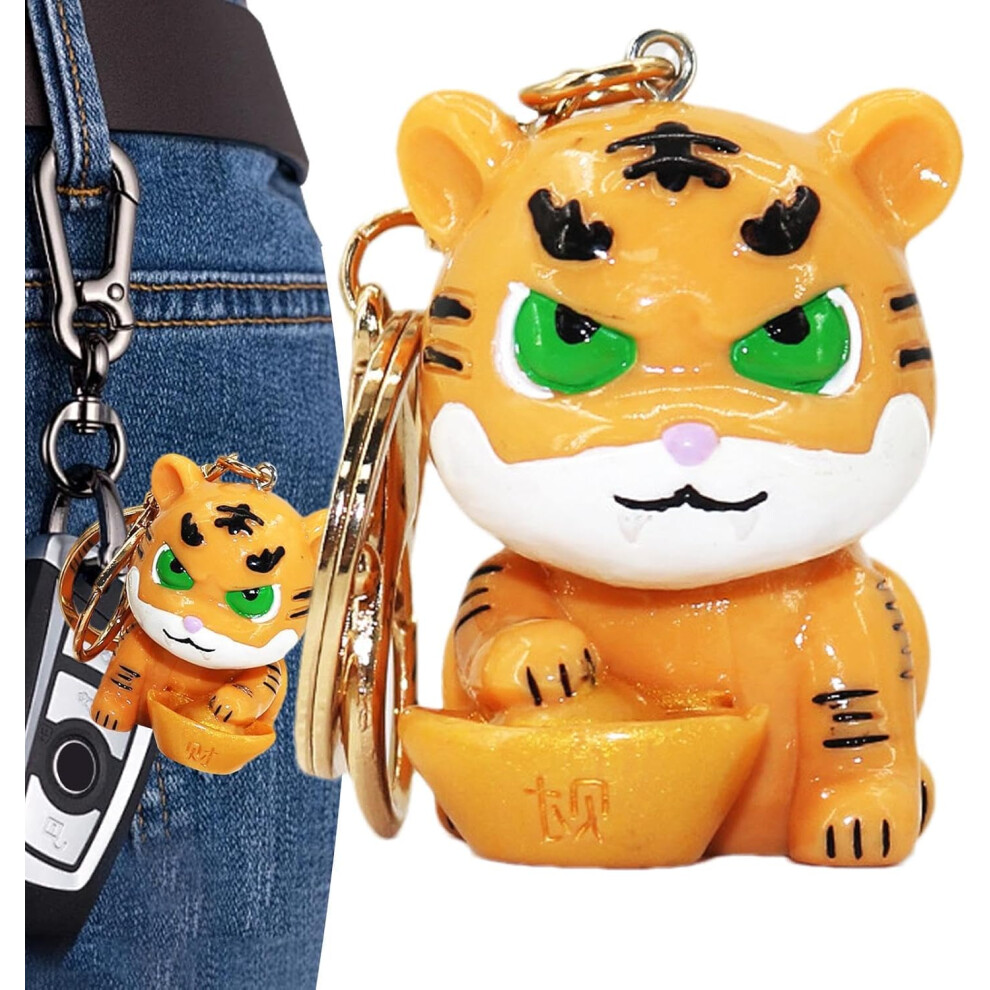 (Yellow) Animal Keychains for Kids - Cute Animal Backpack Keychain | Handbag Accessories, Creative Kids Toys, Holiday Favors for Girls Boys